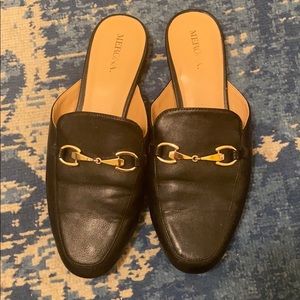 Black Slip On Loafers